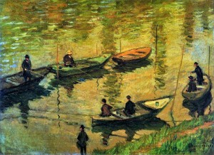 1882 Anglers on the Seine at Poissy oil on canvas 81 x 60 cm Österreichische Galerie Belvedere, Vienna