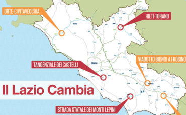 Lazio: ci sono 1 miliardo e 407 milioni per infrastrutture e opere strategiche