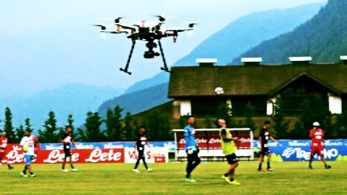 Il calcio Napoli usa i droni per capire le tattiche di Sarri