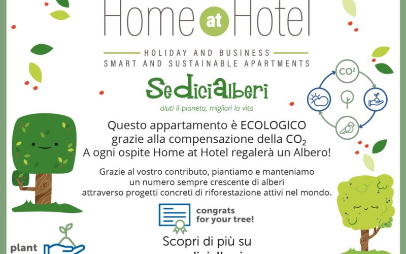 Home at Hotel diventa green con SeDiciAlberi