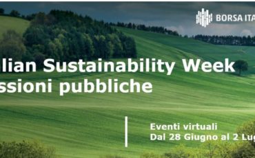 Al via Italian Sustainability Week fino al 2 luglio